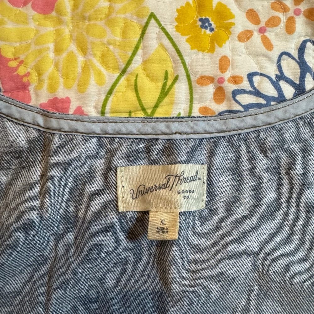 NWOT xl Jean tank top - Picture 2 of 4